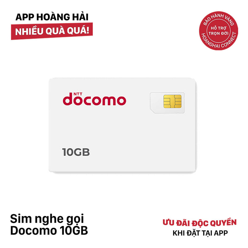 Docomo 10GB Calling Sim I 12 Months (11/2026) 