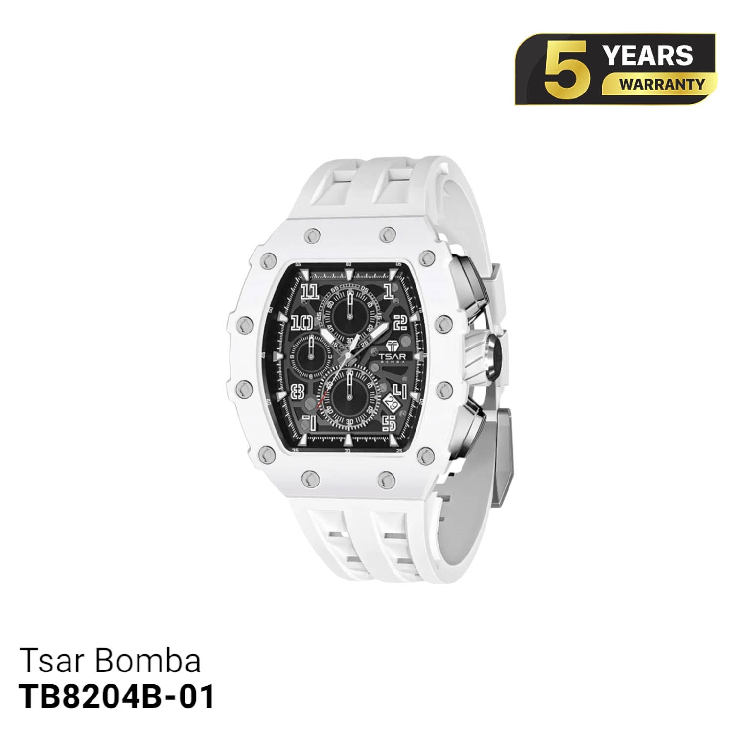 Đồng hồ pin Tsar Bomba Ceramic TB8204B