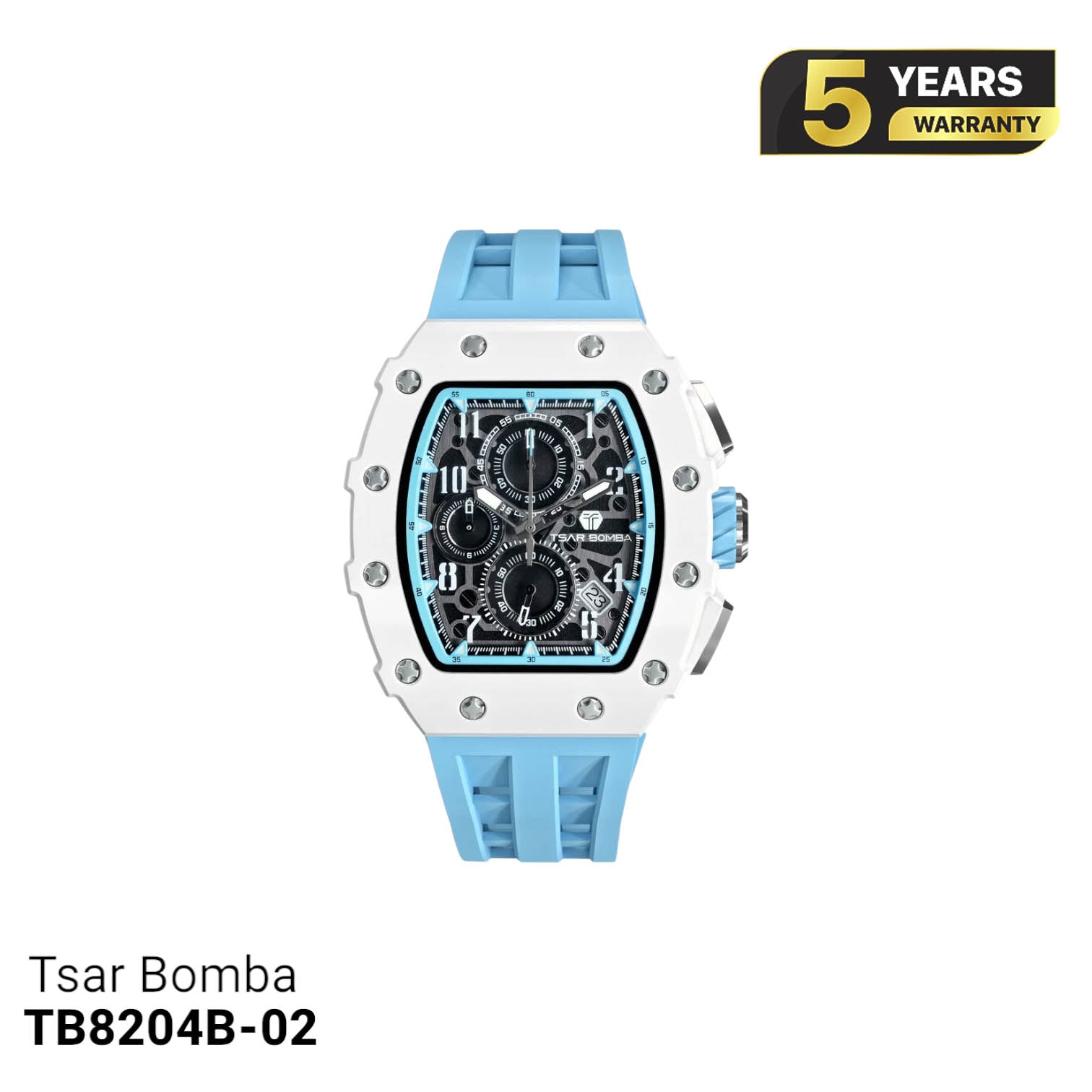 Đồng hồ pin Tsar Bomba Ceramic TB8204B