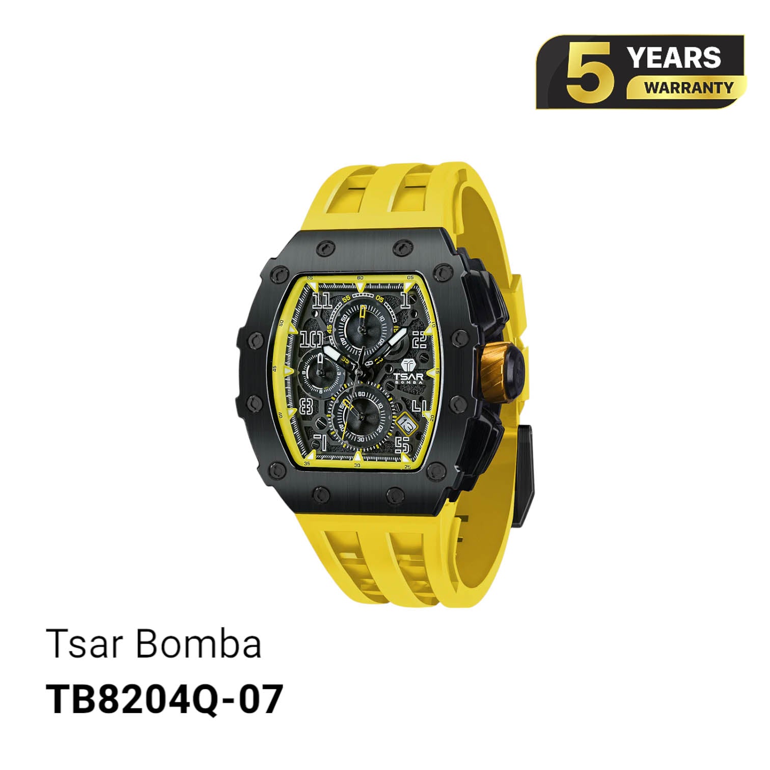 Đồng hồ pin Tsar Bomba Stainless Steel TB8204Q