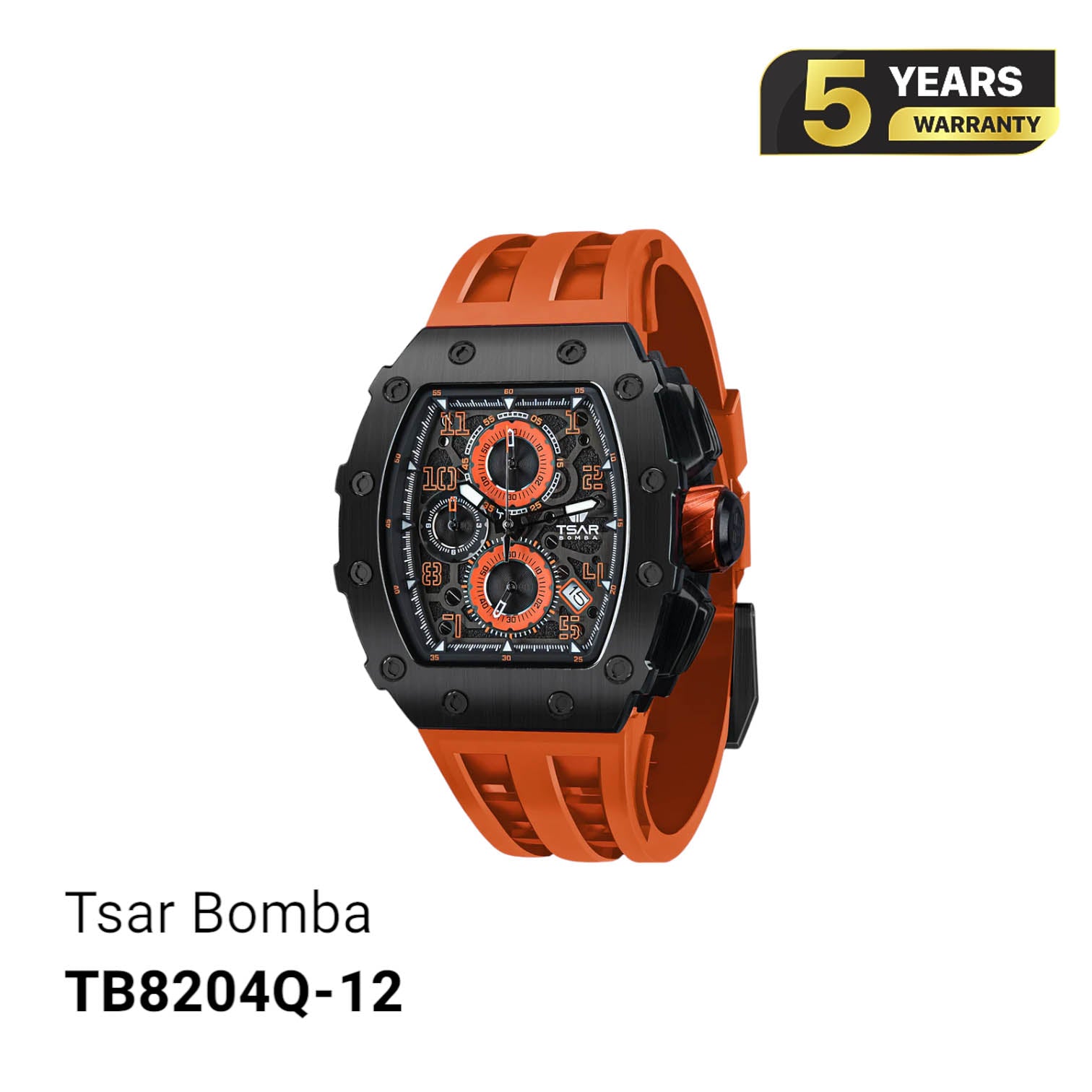 Đồng hồ pin Tsar Bomba Stainless Steel TB8204Q