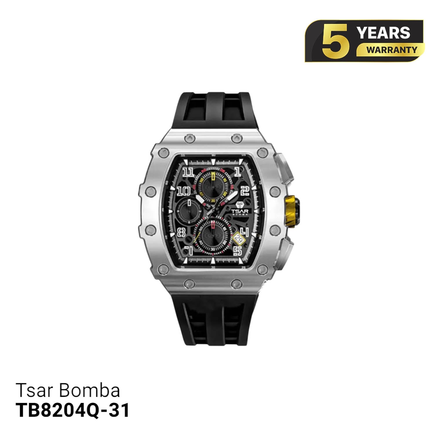 Đồng hồ pin Tsar Bomba Stainless Steel TB8204Q