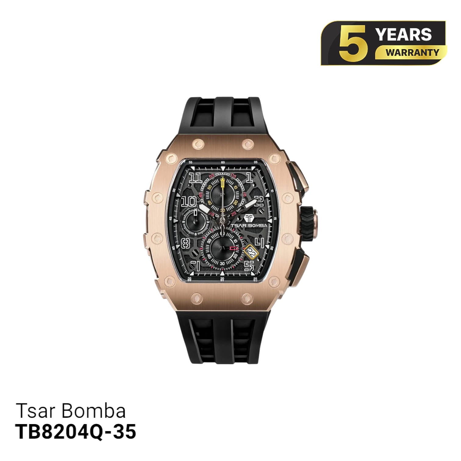 Đồng hồ pin Tsar Bomba Stainless Steel TB8204Q