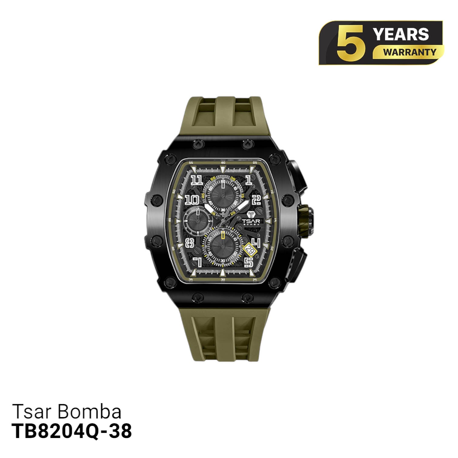 Đồng hồ pin Tsar Bomba Stainless Steel TB8204Q