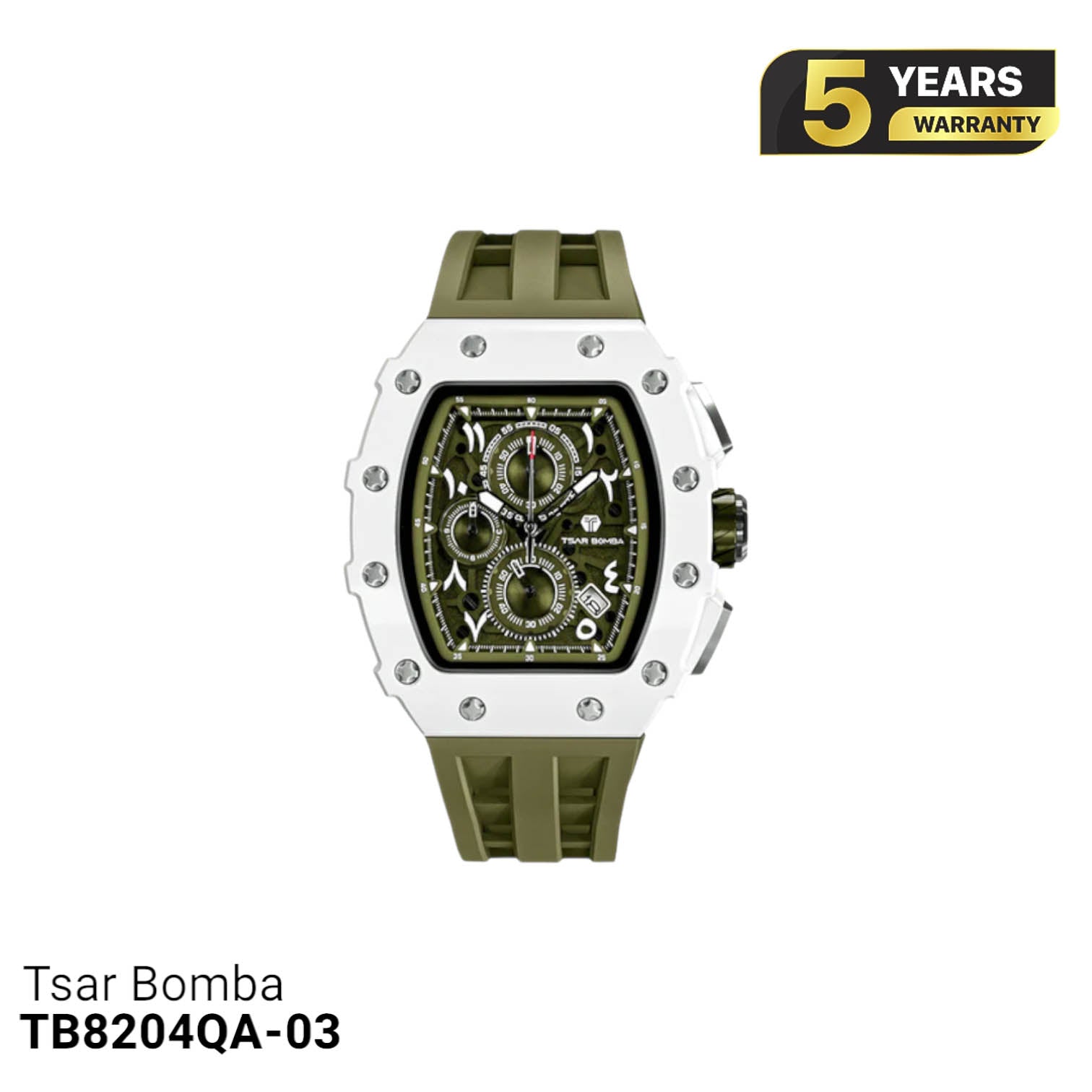 Đồng hồ pin Tsar Bomba Ceramic TB8204QA