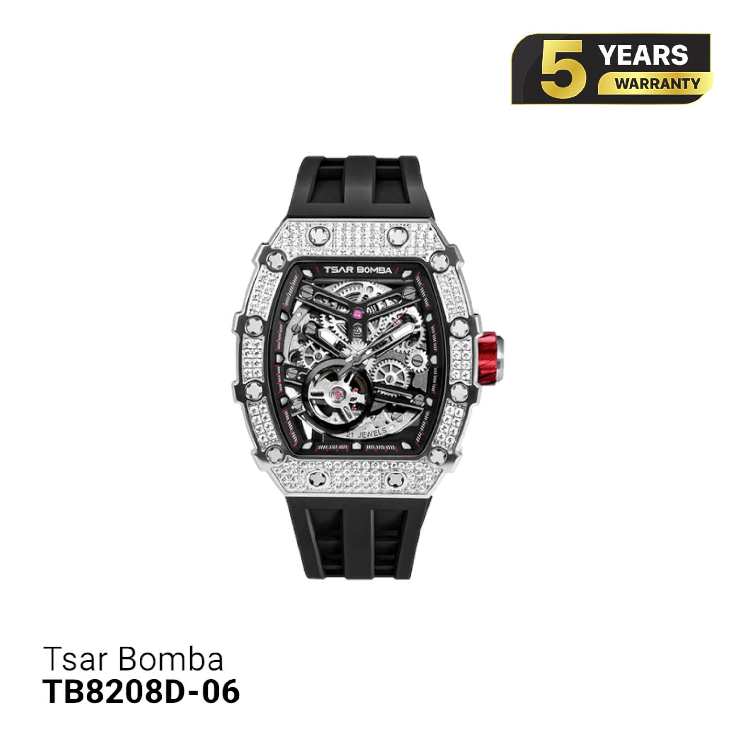 Đồng hồ cơ Tsar Bomba Đính Đá TB8208D