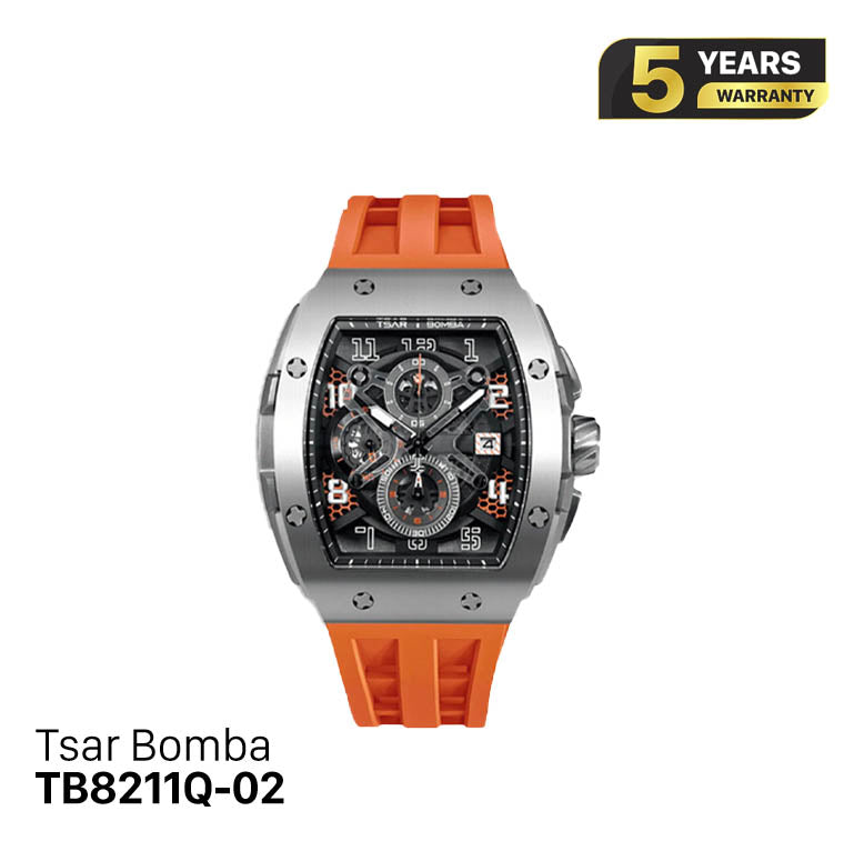 Đồng hồ pin Tsar Bomba Stainless Steel TB8211Q