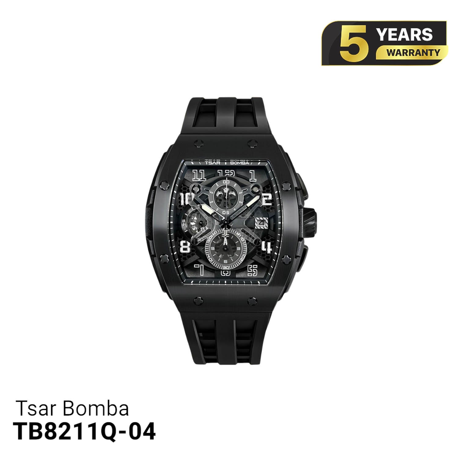 Đồng hồ pin Tsar Bomba Stainless Steel TB8211Q