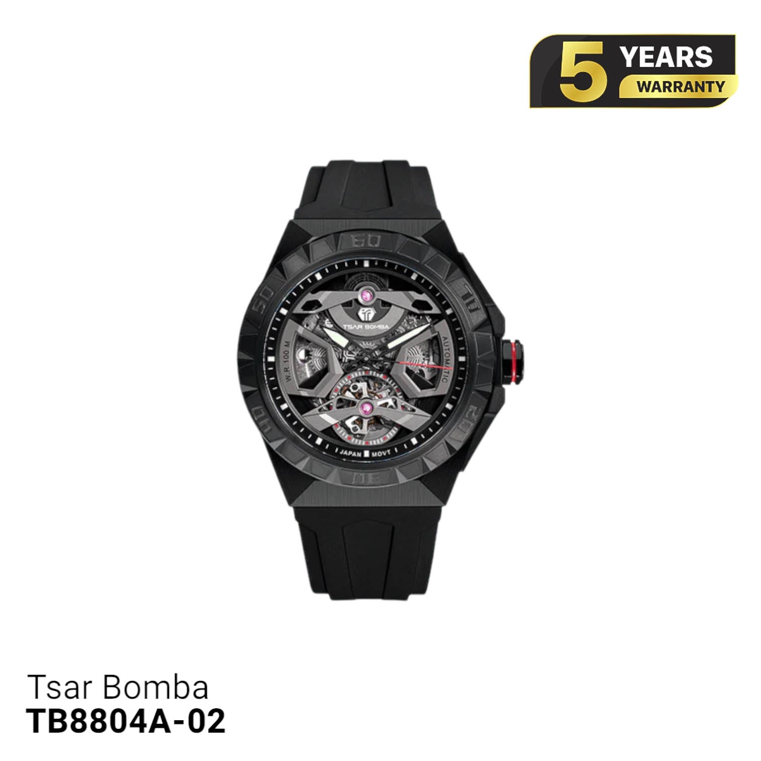 Đồng hồ cơ Tsar Bomba Stainless Steel TB8804A-02