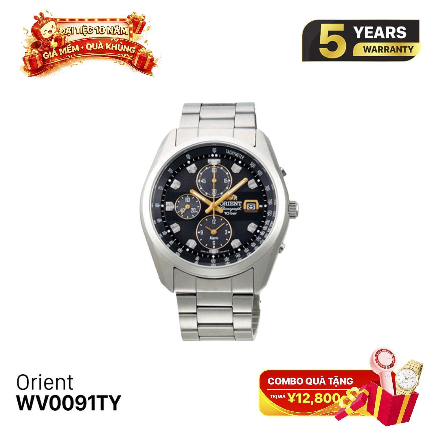 Đồng hồ năng lượng mặt trời Orient Sports WV0091TY