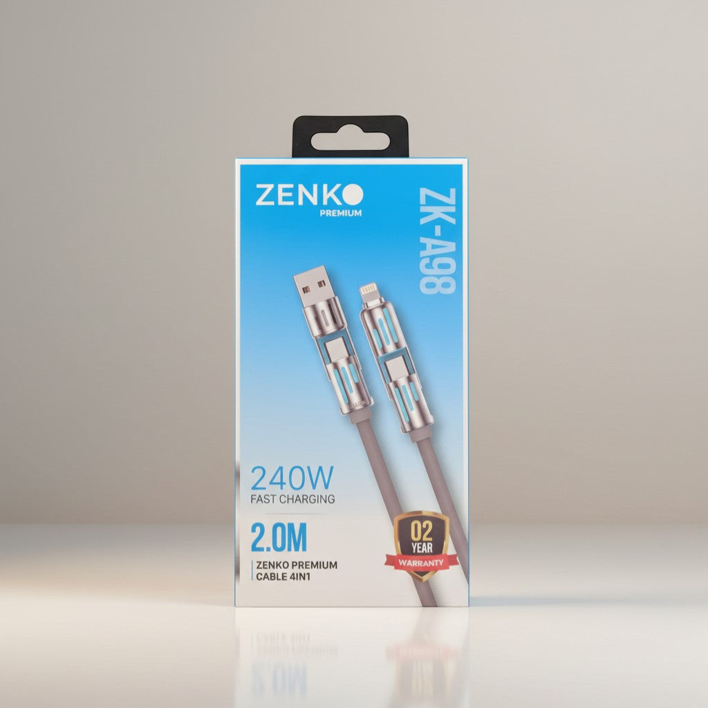 Cáp sạc nhanh 4 in 1 Zenko Premium