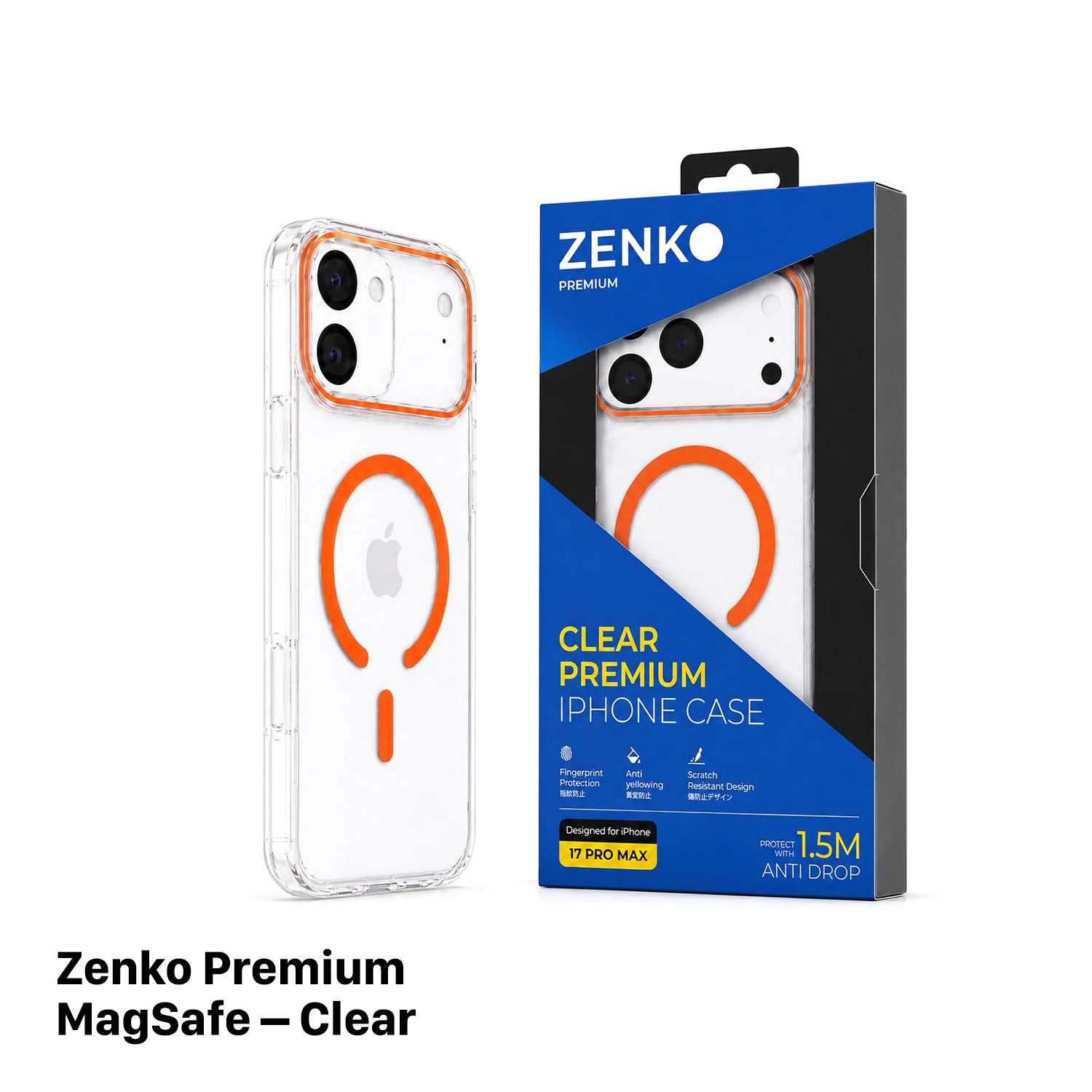 Ốp Zenko Premium MagSafe – Clear