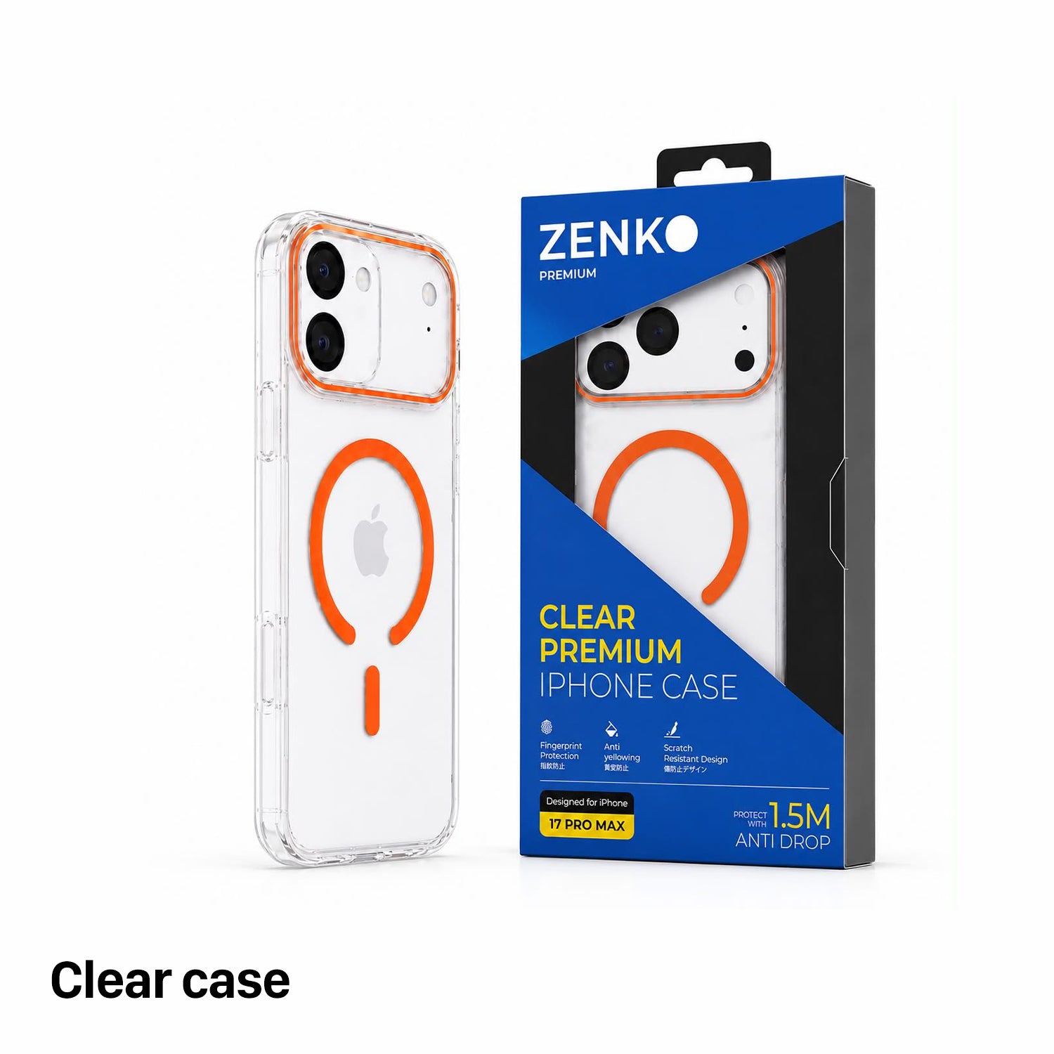Ốp Zenko Premium MagSafe – Clear