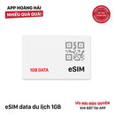 eSIM travel data 1GB/ 1 Day 