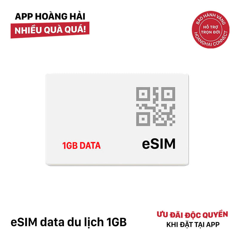 eSIM travel data 1GB/ 1 Day 