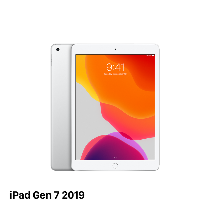 iPad Gen 7 10.2inch Silver 32GB Wifi 98% battery from 95% (scratched edges, scratched charging port edges) 
