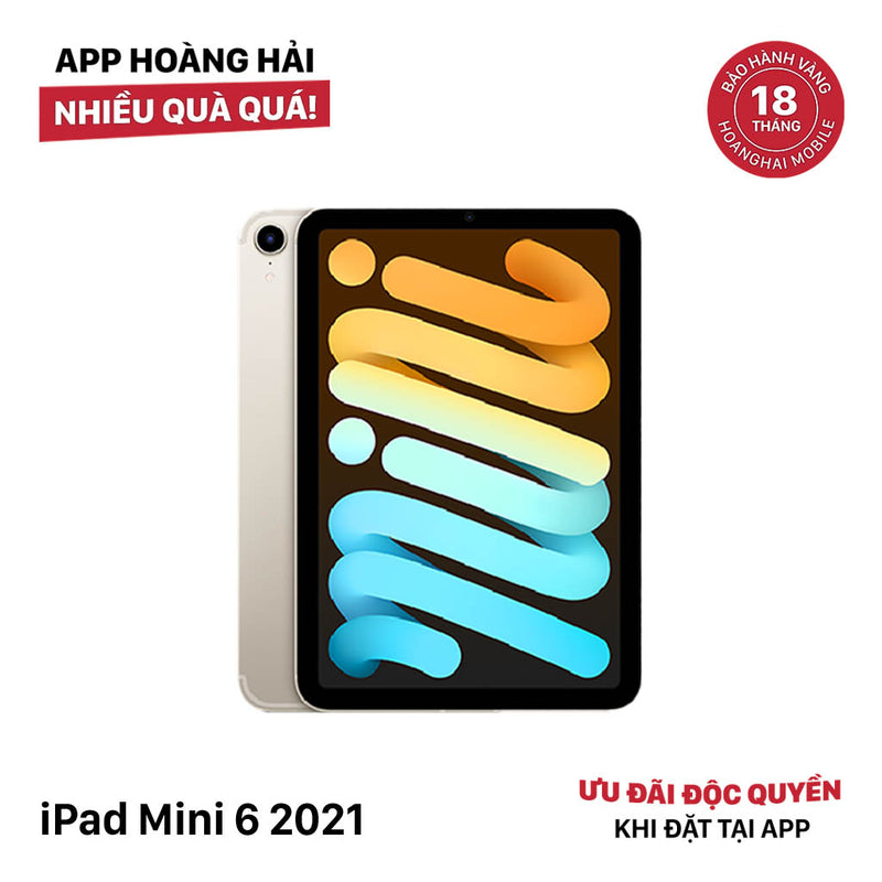 iPad Mini 6 8.3" 256GB White Wifi 94% Battery 93% (white spot screen, dented back, scratched logo) 