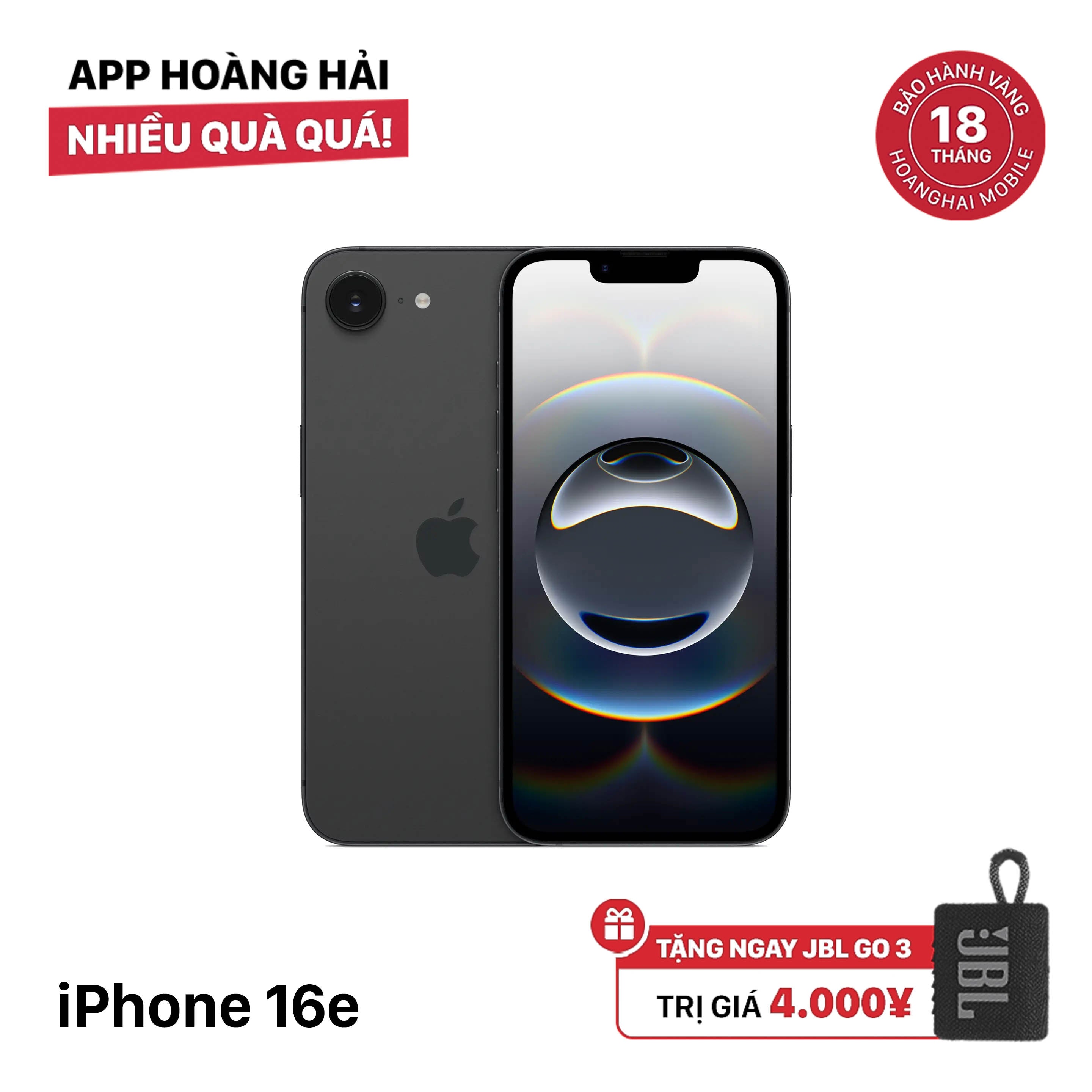 iPhone 16e 128GB Black 100% International Warranty from SB (No SB sim) 