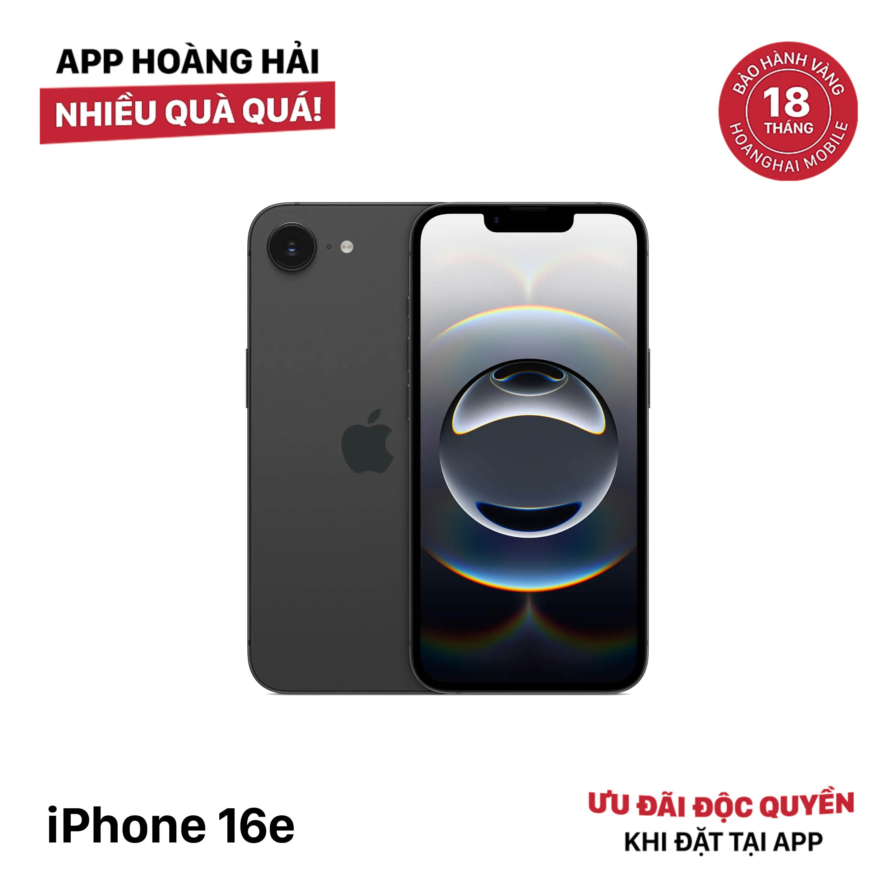 iPhone 16e 128GB Black 100% International Warranty from SB (No SB sim) 