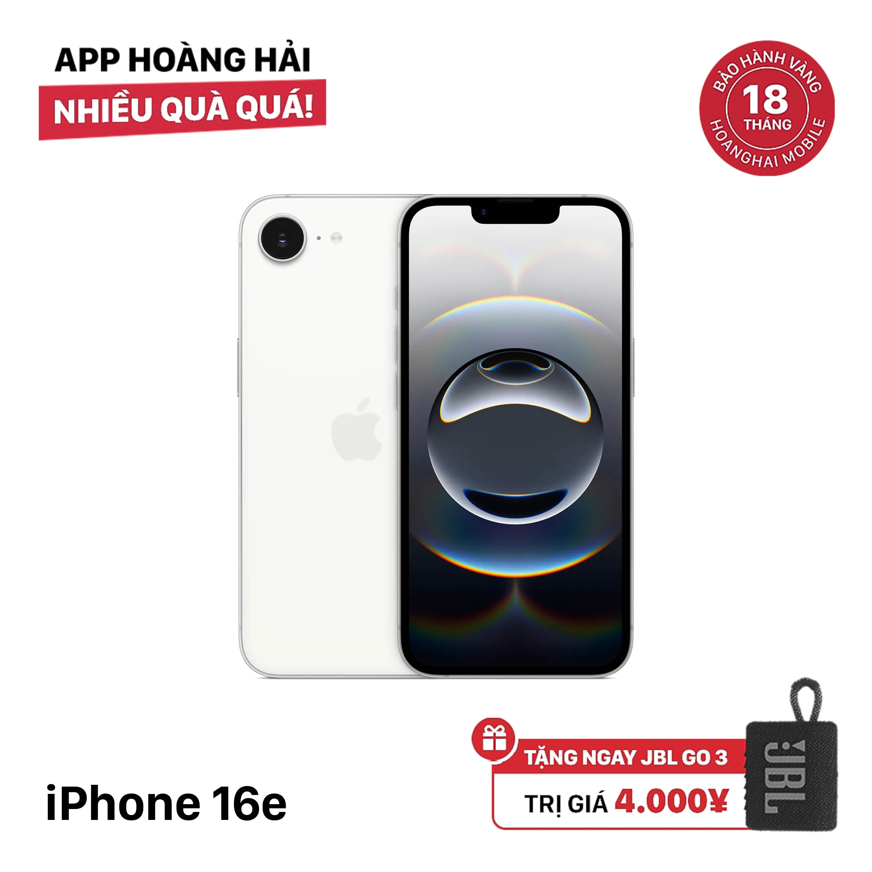 iPhone 16e 128GB White 100% International Warranty from SB (No SB sim) 