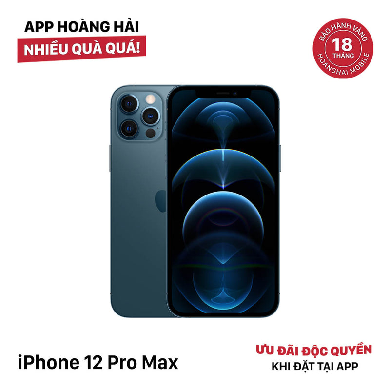 iPhone 12 Pro Max 128GB Blue 98% battery 100% The device has paid off all network fees and is used like an Apple International (Battery replaced, scratched screen, scratched orange edge) - HH9827 