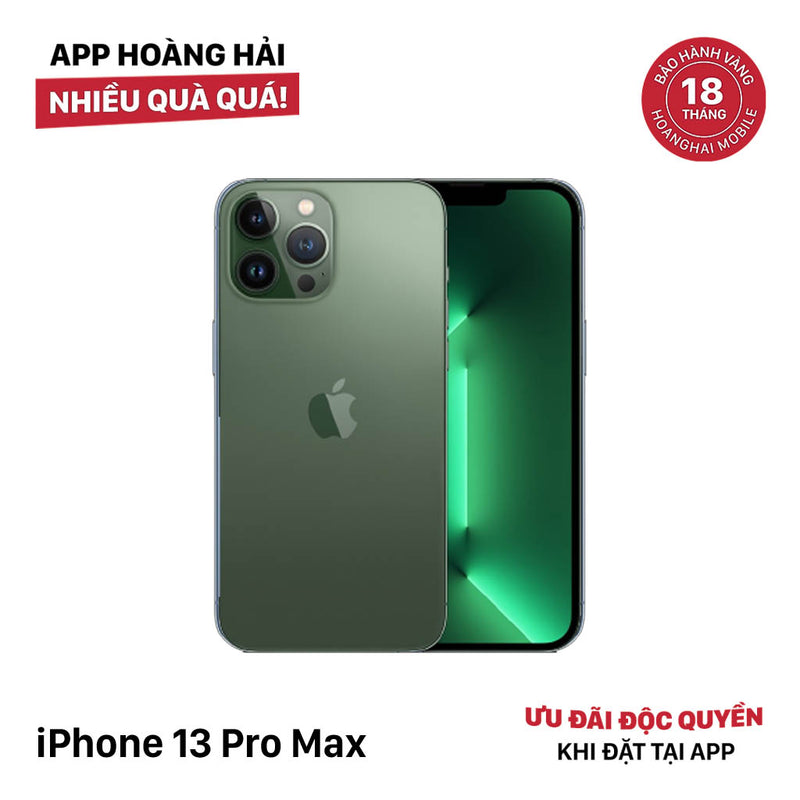 iPhone 13 Pro Max 128GB Green 98% battery 85% The device has paid off all network bills and is used like Apple International (0.5x spots, dark back) - HH9242 
