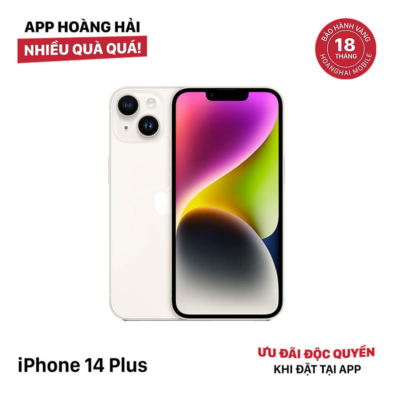 iPhone 14 Plus 256GB White 98% battery 91% Apple International (scratched edges, lightly scratched screen, genuine Apple battery replacement) - HH0173 