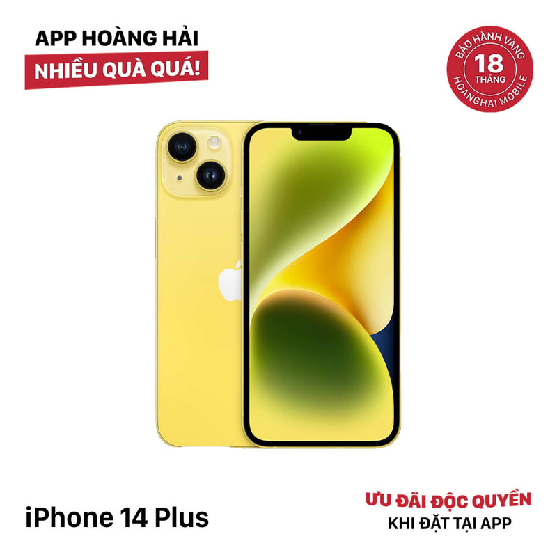 iPhone 14 Plus 128GB Gold 98% battery 100% International from SB (No SB sim, scratched edges and screen, scratched orange edge, DTP) - HH0603 