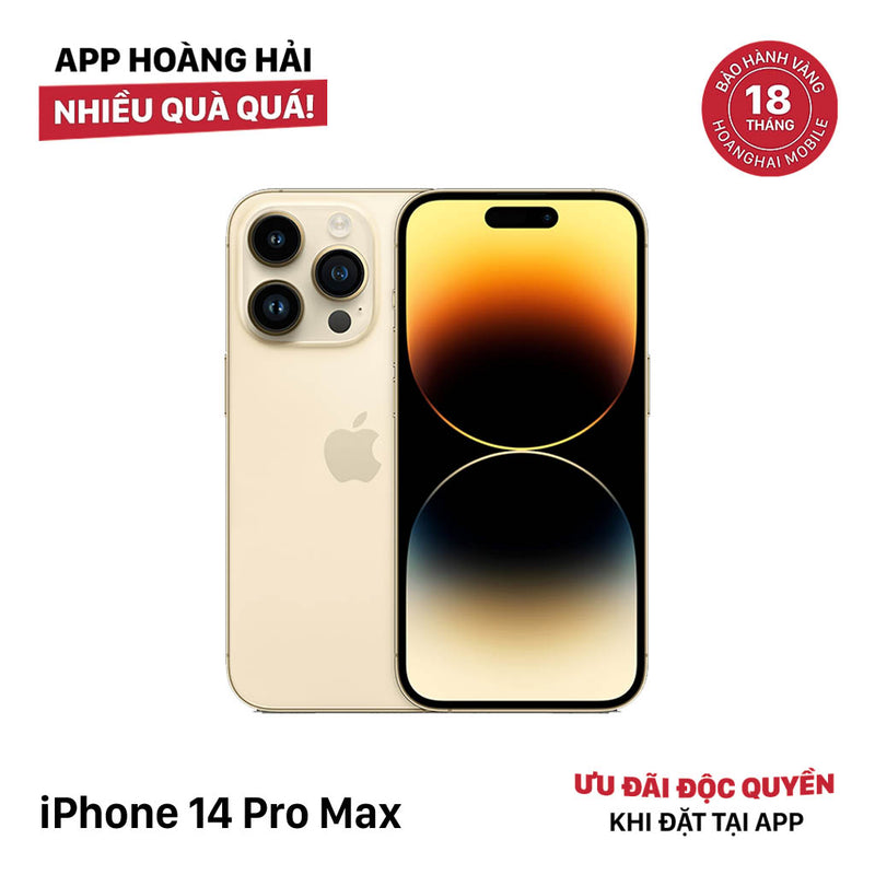 iPhone 14 Pro Max 256GB Gold 98% battery 85% The device has paid off all network fees and is used like Apple International (3x spots) - HH9768 