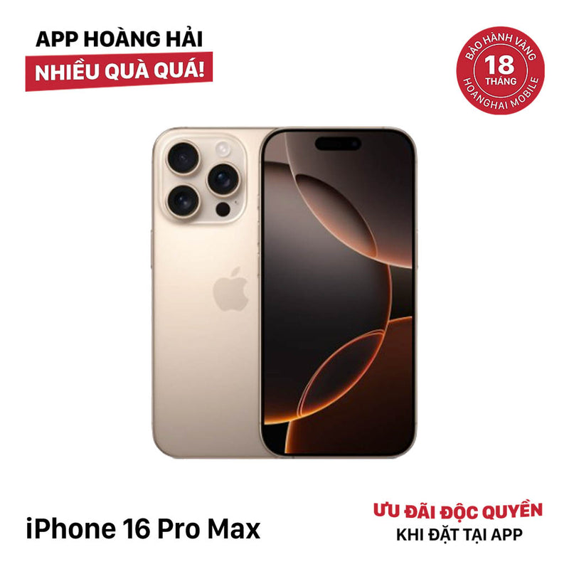 iPhone 16 Pro Max 512GB Desert Gold 98% battery 89% International Apple (scratched edges) - HH7494 