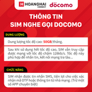 Docomo 50GB Calling Sim I 12 Months (11/2026) 