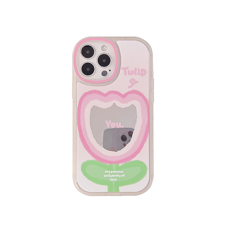 HHPK48 Mirrored Tulip Pattern Phone Case 