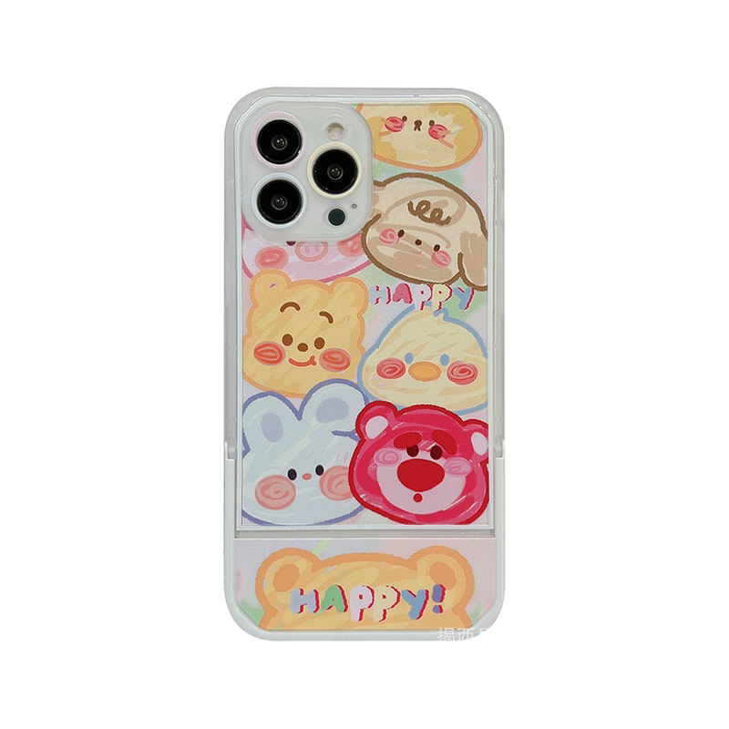 HHPK24 Cute animal shaped case with stand 