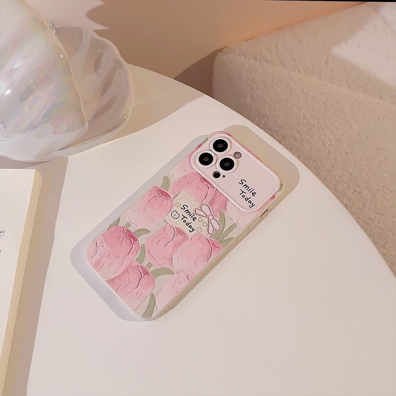 HHPK29 Pink Tulip Patterned Case 