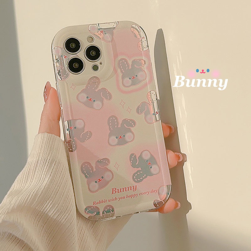 HHPK15 Mirror-coated Rabbit patterned case 