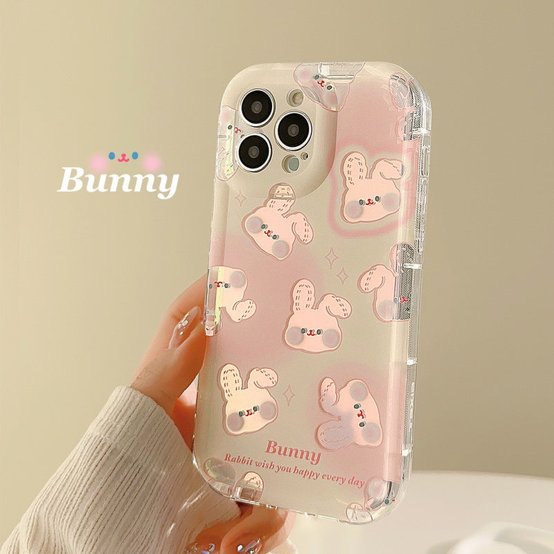 HHPK15 Mirror-coated Rabbit patterned case 