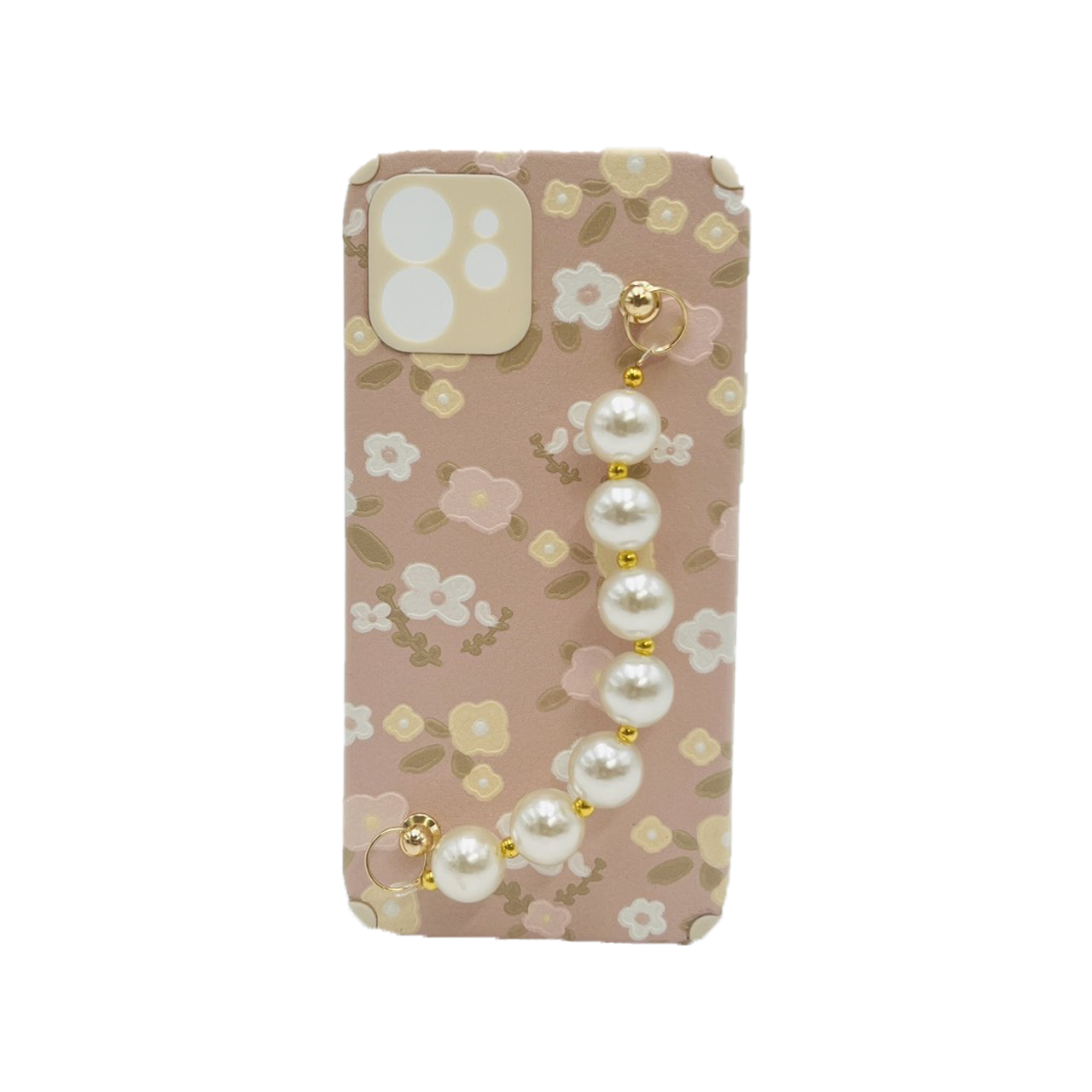 HHPK21 Pink floral case, belt 