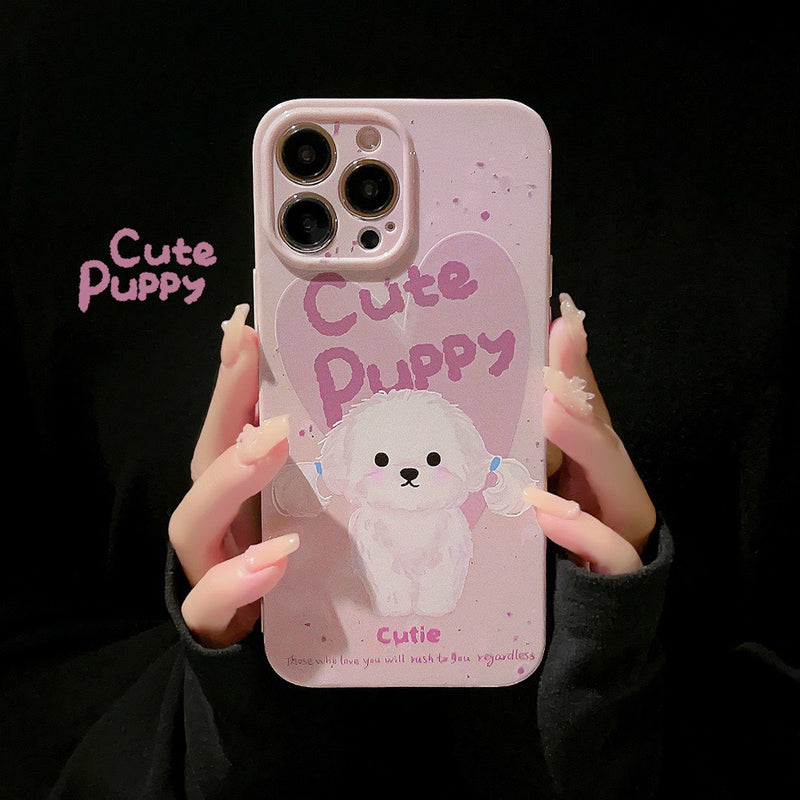 HHPK11 Pink Cute Puppy Case 