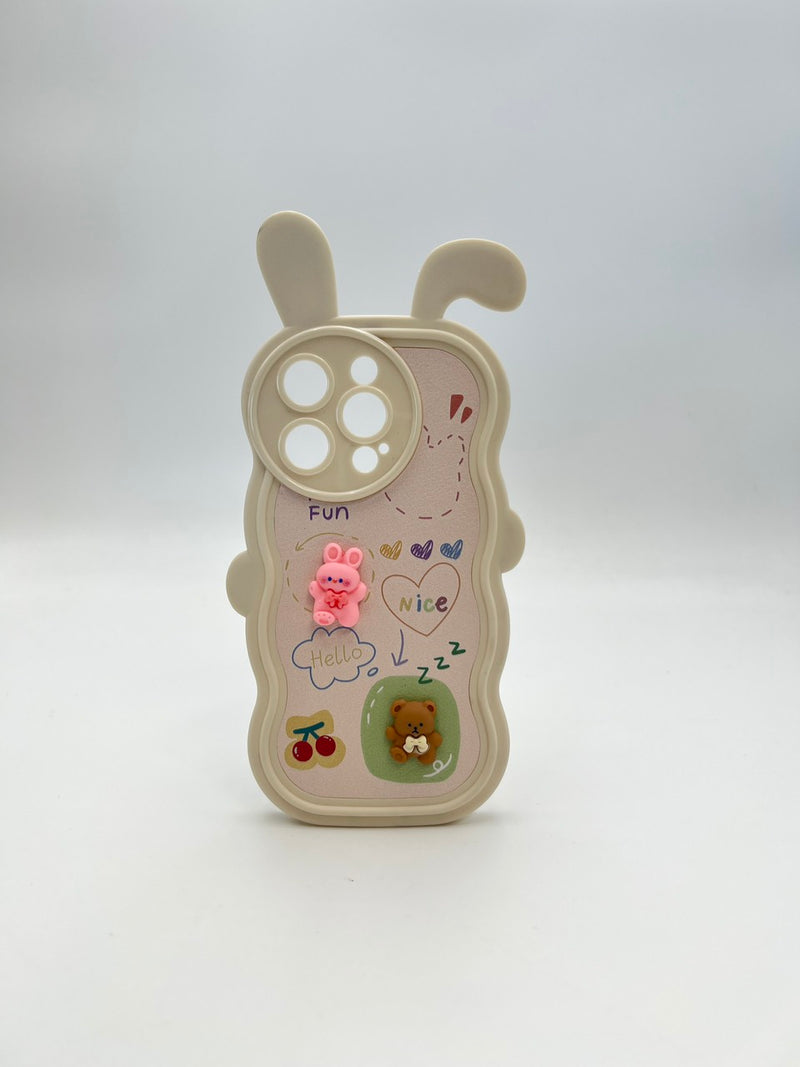 HHPK17 3D rabbit ear case 