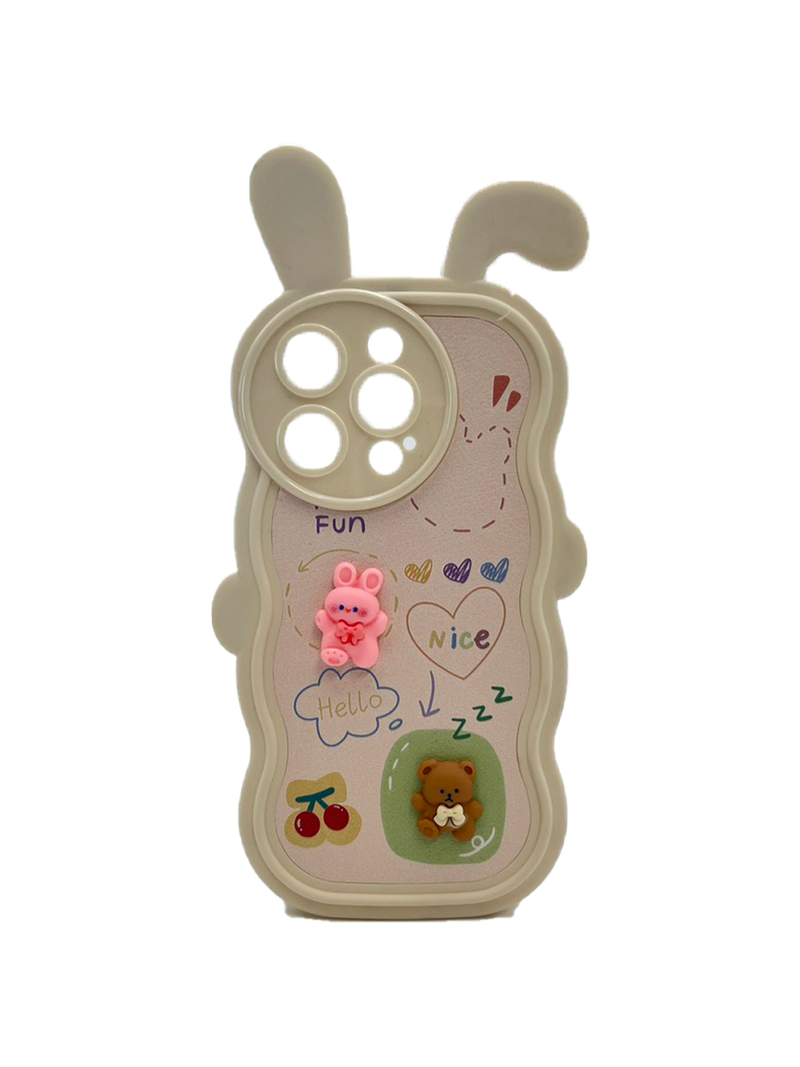 HHPK17 3D rabbit ear case 