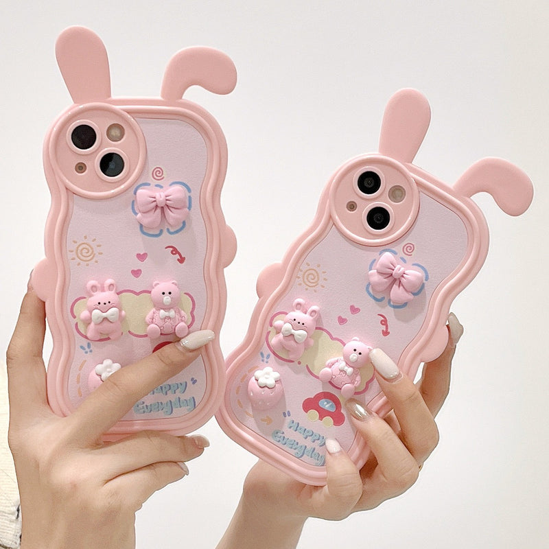 HHPK19 3D rabbit ear case 