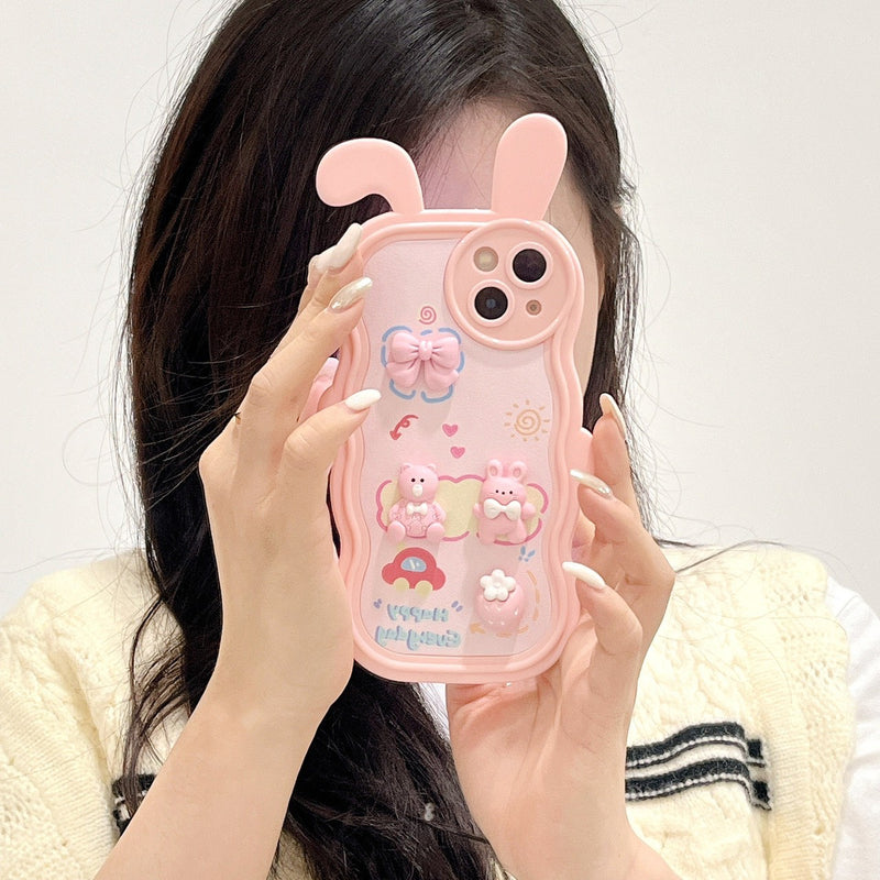 HHPK19 3D rabbit ear case 