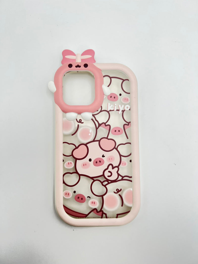 HHPK03 Cute pink pig case 