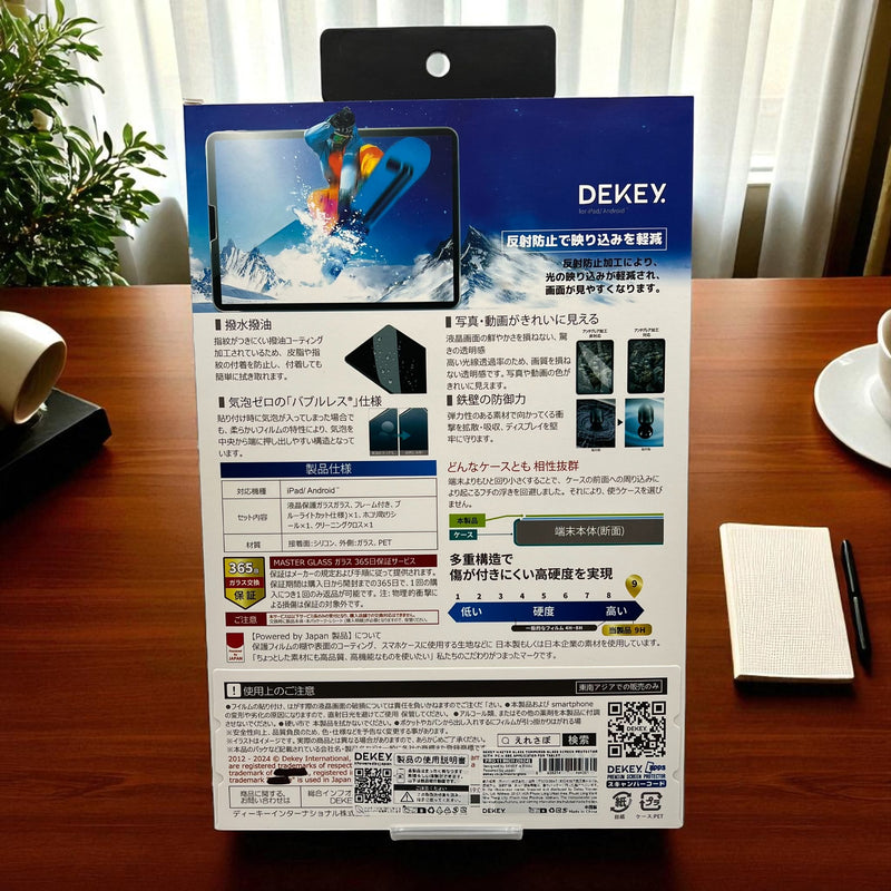 Dekey 3D iPad tempered glass 