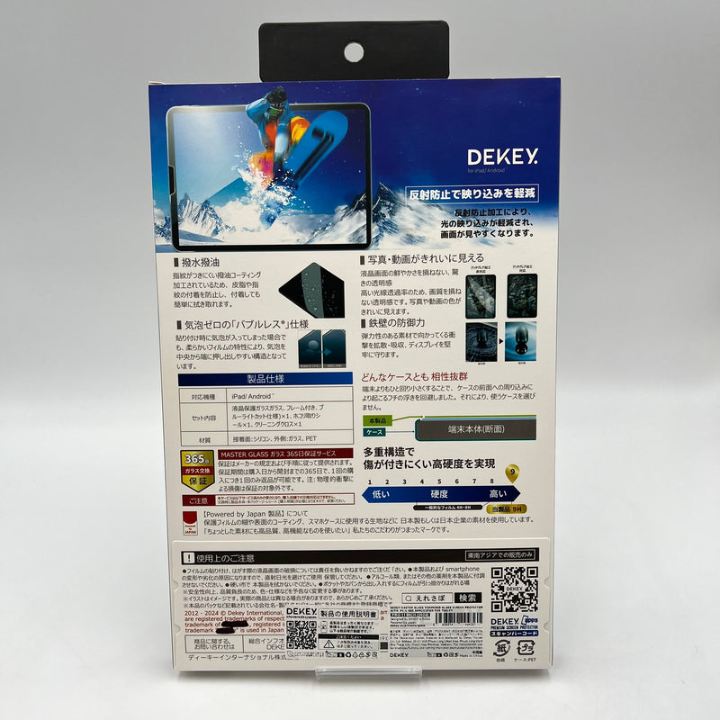 Dekey 3D iPad tempered glass 