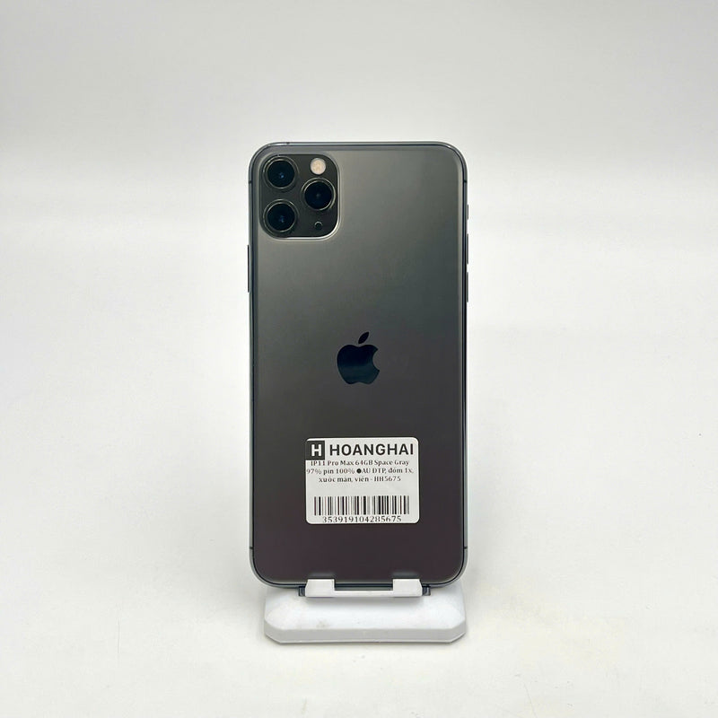 iPhone 11 Pro Max 64GB Black 97% battery 100% The device has paid all network fees and is used like Apple International (Battery replaced - 1x camera spot, screen scratches, edges) - HH5675 