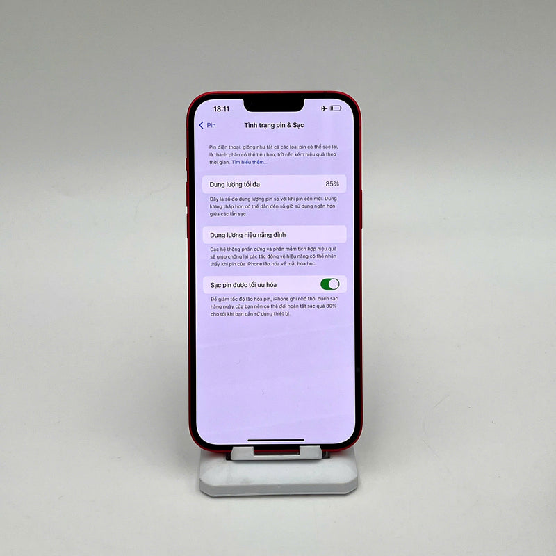 iPhone 14 Plus 128GB Red 98% battery 85% The device has paid off all network bills and is used like an Apple International (scratched edges) - HH6764 