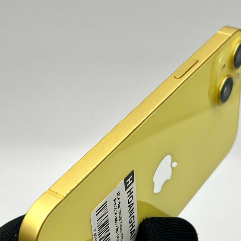 iPhone 14 Plus 128GB Gold 97% battery 96% International from SB (No SB sim - dented edge) - HH1435 