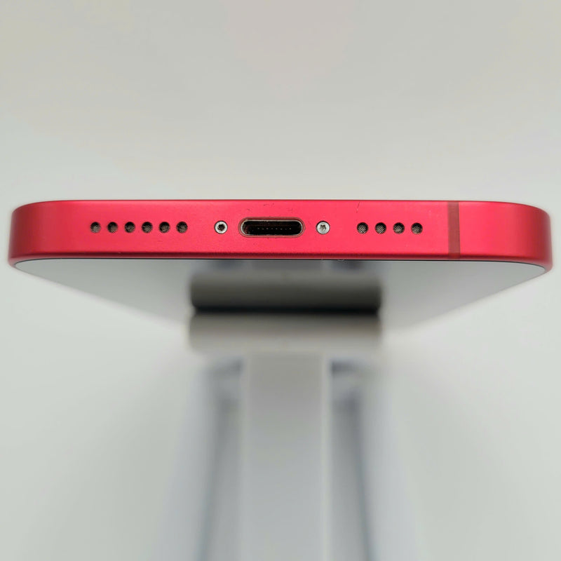 iPhone 14 Plus 512GB Red 98% battery 100% Apple International (Replaced battery, scratched camera edge, sunken power button) - HH9392 