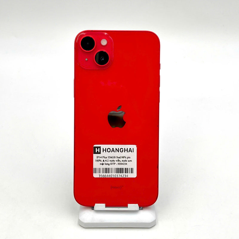 iPhone 14 Plus 256GB Red 98% battery 100% International from AU (No AU sim - Replaced battery, scratches on edges and back) - HH4234 